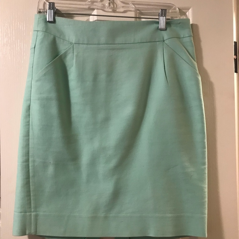 Mint green skirt J Crew